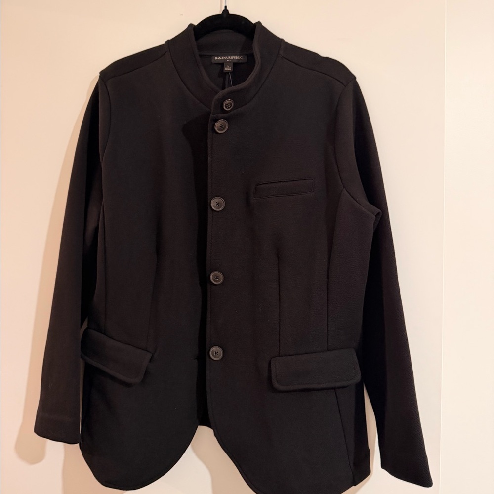 Banana Republic Black Button-Up Women’s Jacket